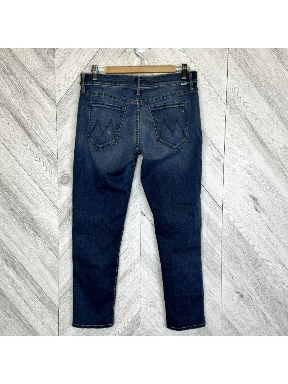 Mother Jeans The Dropout Smoke And Mirrors Boyfriend Straight Leg Size 29